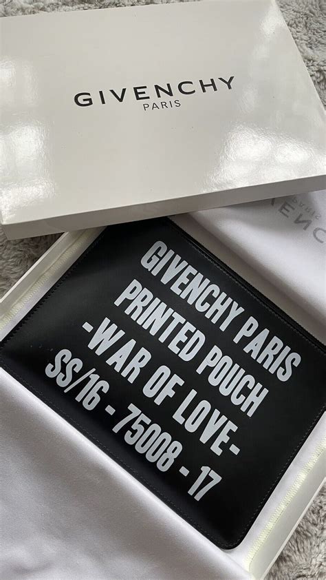 Givenchy war of love zip pouch clutch 